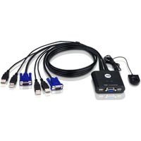 ATEN　ケーブル一体型　ＵＳＢ　2ポートＫＶＭスイッチ　CS22U　1本　（直送品）