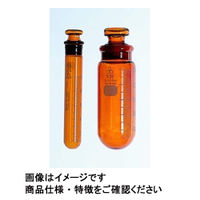 三商 三商印 透明摺合せ遠沈管 茶 丸底 目盛付 10mL 1本入 1本 84-1292（直送品）