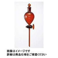 三商　三商　分液ロート　茶　球型　1000ｍＬ　ガラスコック　82-4636　1個　（直送品）