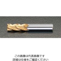 エスコ 8.0x 65mm エンドミル(TiN coat・CoーHSS/4枚刃) EA824RB-8.0 1セット(2本)（直送品）