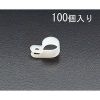 エスコ 8.0mm ケーブルクランプ(100個) EA947F-8 1セット(1000個:100個×10袋)（直送品）