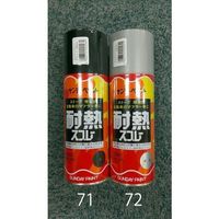 エスコ 300ml 耐熱スプレー(銀) EA942EM-72 1セット(4本)（直送品）