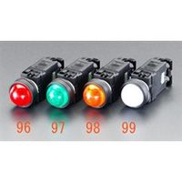 エスコ AC110V LED表示灯(赤) EA940DB-96 1セット(3個)（直送品）