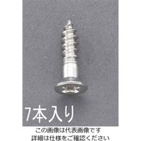 エスコ 3.8x 22mm 皿頭木ねじ(ステンレス製/ 7本) EA949ED-382 1セット(140本:7本×20パック)（直送品）