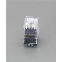 エスコ AC100V/4cツイン/ 3A[LED付]汎用リレー EA940MP-61 1セット(3個)（直送品）