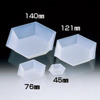 サンプラテック 秤量皿六角型(バランストレー六角型) 121mm(500枚) 09578 1組(500枚)（直送品）