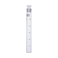 柴田科学 共通摺合共栓比色管 平栓付 50mL 008480-50A 1箱(10個) 61-4408-16（直送品）