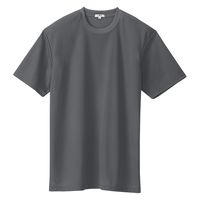 アイトス（AITOZ） 吸汗速乾（クールコンフォート）半袖Tシャツ（ポケット無し）（男女兼用） チャコールグレー 3L 10574-044（直送品）