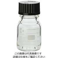 アズワン ねじ口瓶丸型白(デュラン(R)) 黒キャップ付 150mL 2-075-09 1本（直送品）
