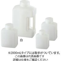 東栄 角型瓶(HDPE製) 白 2000mL 583360 1本 1-1778-05（直送品）