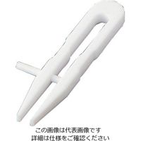 アズワン ピンセット(PTFE製) 027.100 先端平 1-3250-01 1本（直送品）