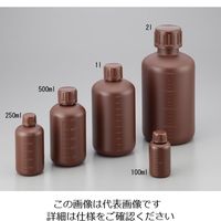 ニッコー・ハンセン 細口瓶 100mL HDPE製・遮光 2-5076-01 1本（直送品）