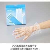 アズワン ポリエチレン手袋 薄手 M 100枚入 エコノミー 1箱(100枚) 2-4972-02（直送品）