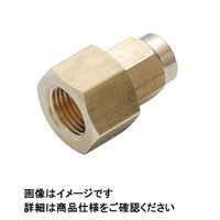 日本ピスコ ブラス製締付継手 メスストレート NKCF0425ー01 NKCF0425-01 1セット(20個)（直送品）
