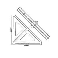 大菱計器製作所　鋳鉄製三角形直角定盤　300×300×45　　300X300X45　1台　（直送品）