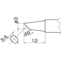 白光 こて先 3BC型 T20-BC3 1本(1個) 400-3918（直送品）