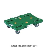 トラスコ中山 TRUSCO 樹脂製平台車 ルートバン 400X600 緑 MPB-600-GN 1台 414-4287（直送品）