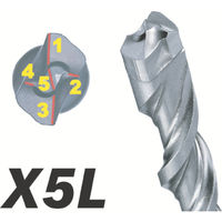 ボッシュ コンクリートドリル SDSプラスビットX5L 10.5×165 X5L105165 1本 416-6191（直送品）
