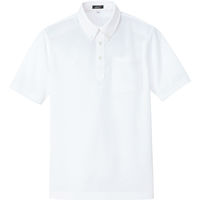アイトス ボタンダウン半袖ポロシャツ ホワイト 3L 10599-001-3L 1着 422-2610（直送品）