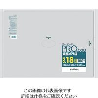 日本サニパック サニパック スタンダードポリ袋18号(0.03mm) L-18 1袋(100枚) 403-6336（直送品）