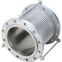NFK 排気ライン用伸縮管継手 フランジ5K/SS400（接液部SUS） 100A×200L 420-4689（直送品）