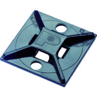 パンドウイット マウントベース アクリル系粘着テープ付き 耐候性黒(100個入) ABMM-AT-C0 1袋(100個)（直送品）