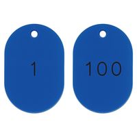 日本緑十字社 番号小判札 小判札453-BL（1～100） ブルー 100枚1組 200151 1組（100枚）（直送品）