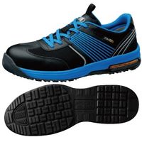 ミドリ安全 JSAA認定 耐滑 作業靴 プロスニーカー ISA801 静電 22.0cm ブルー 2125043603 1足（直送品）