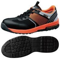ミドリ安全 JSAA認定 耐滑 作業靴 プロスニーカー ISA801 静電 22.0cm オレンジ 2125043703 1足（直送品）