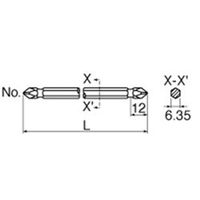 日東工器　ＮＫビット　ビット15Ｘ3Ｘ100　10本入り　　30880　1セット　（直送品）