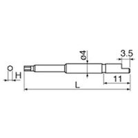 日東工器 NKビット 4DXビット 1.5X44 30833 1セット(10本)（直送品）