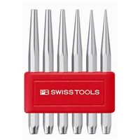 PB SWISS TOOLS ピービ―スイスツールズ 6本組 テーパーピンポンチセット 八角胴タイプ ホルダー付 735.BL 1セット 735BL（直送品）