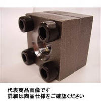 ヤマト特殊鋼 SS400高圧継手 油圧用210K角フランジ SSF 20A SS400-SSF-210K-20 1セット（2個）（直送品）