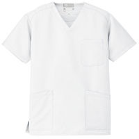 AITOZ（アイトス） スクラブ（男女兼用） 医療白衣 半袖 ホワイト S 861405-001（直送品）