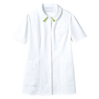 住商モンブラン ナースジャケット（半袖） 医療白衣 レディス 白/グリーン 3L 73-1866（直送品）