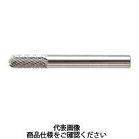 トラスコ中山 TRUSCO 超硬バー 先丸円筒型 Φ3X刃長12.7X軸6 ダブルカット TB2C030 1本 436-3914（直送品）