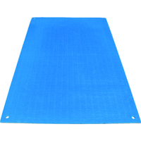 日大工業 ワニ印 養生敷板 ワニ板(WANIBAN)ブルー 16MM厚1.1M×1.8M 004945 1枚 438-7503（直送品）