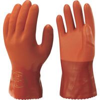 ショーワ 塩化ビニール手袋 まとめ買い 簡易包装ニュービニローブ(10双入) オレンジ Lサイズ NO610-L10P 1袋(10双)（直送品）