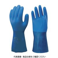 ショーワ 塩化ビニール手袋 まとめ買い 簡易包装耐油ロングビニローブ 1Pk(袋)10双 ブルー Lサイズ NO660-L10P 1パック(10双)（直送品）