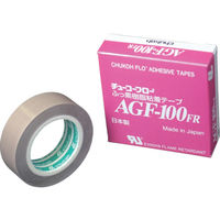 チューコーフロー フッ素樹脂(テフロンPTFE製)ガラスクロス粘着テープ AGF―100FR 0.15t×19w×10m AGF100FR-15X19（直送品）