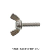 ファスニング J ユニクロ 鉄 冷間蝶ボルト 6 X 45 C0000G100060045001 1箱（110個）（直送品）