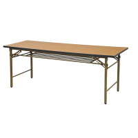 YAMAZEN　会議用テーブル　ブラウン　幅1800×奥行600×高さ695mm　1台　（直送品）