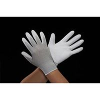 エスコ [L] 手袋(制電・手の平コーティング) EA354GC-28 1セット(10双)（直送品）