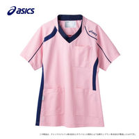 住商モンブラン アシックス スクラブジャケット（男女兼用） 半袖 コスモスピンク×ネイビー S CHM301-0209（直送品）