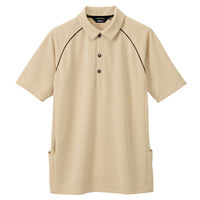 AITOZ（アイトス） バックサイドポケット付半袖ポロシャツ レディス ベージュ 9号 AZ-7663-002（直送品）