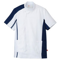 アイトス メンズKCコート 862001-008 ネイビー M 医療白衣 メンズ医務衣（直送品）