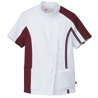 AITOZ（アイトス） レディースKCコート レディス医務衣 医療白衣 半袖 ワイン M 862002-039（直送品）