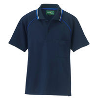 AITOZ（アイトス） 制電半袖ポロシャツ（男女兼用） 介護ユニフォーム ネイビー SS AZ-50005-008（直送品）