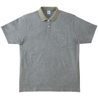 ボンマックス 2WAYカラーポロシャツ 杢グレー 4L MS3116-2（直送品）