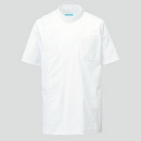 KAZEN メンズ医務衣半袖 （メンズケーシー） 医療白衣 ホワイト 5L REP100-C/10（直送品）